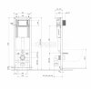 CERSANIT - Set C60 - stelaż podtynkowy SYSTEM 40 MECH + miska zawieszana bezkołnierzowa MILLE CleanOn + deska duroplastowa SLIM antybakteryjna, wolnoopadająca, z funkcją łatwego wypinania + przycisk spłukujący czarny  S701-839